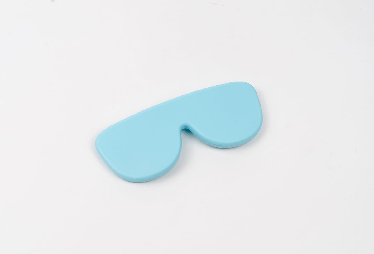 Funda de gafas de silicona flexible - Celeste-0