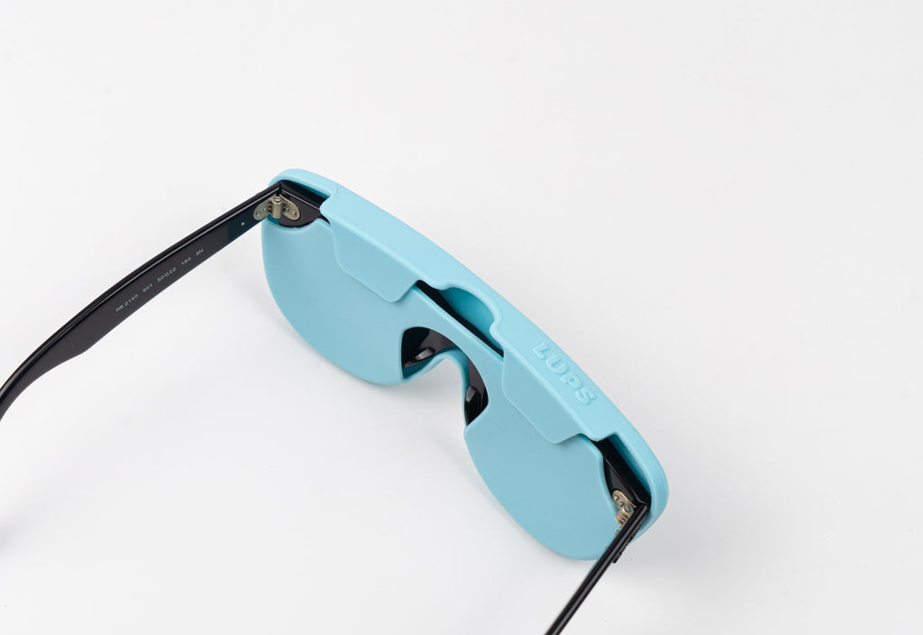 Funda de gafas de silicona flexible - Celeste-2