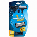 6 Disposable Razors – 3-Blade Shaving Surface Technology-0