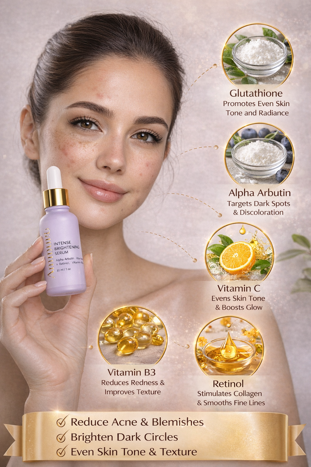 Kojic Acid & Alpha Arbutin Dark Spot Corrector Serum | Ammuri-4