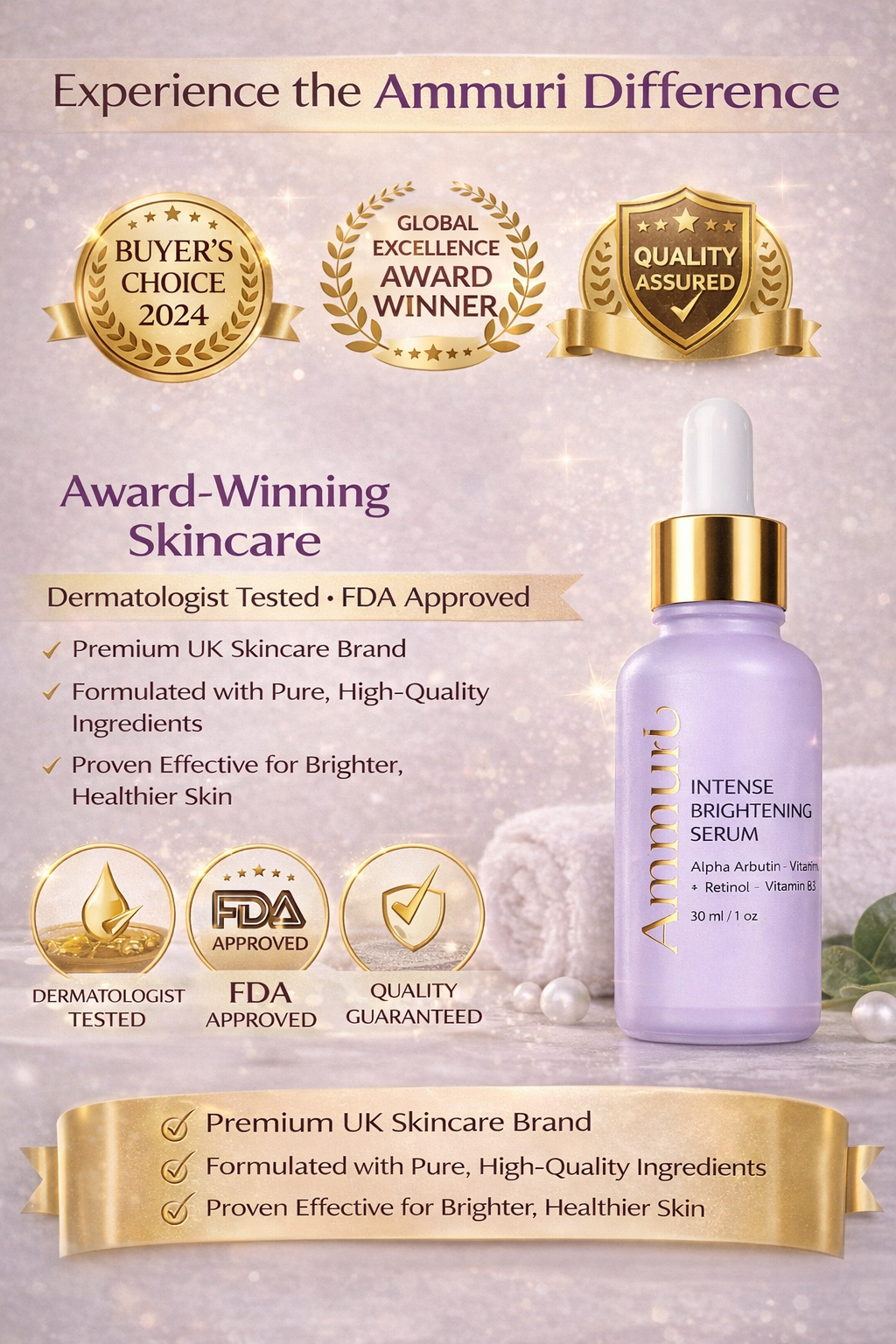 Kojic Acid & Alpha Arbutin Dark Spot Corrector Serum | Ammuri-2