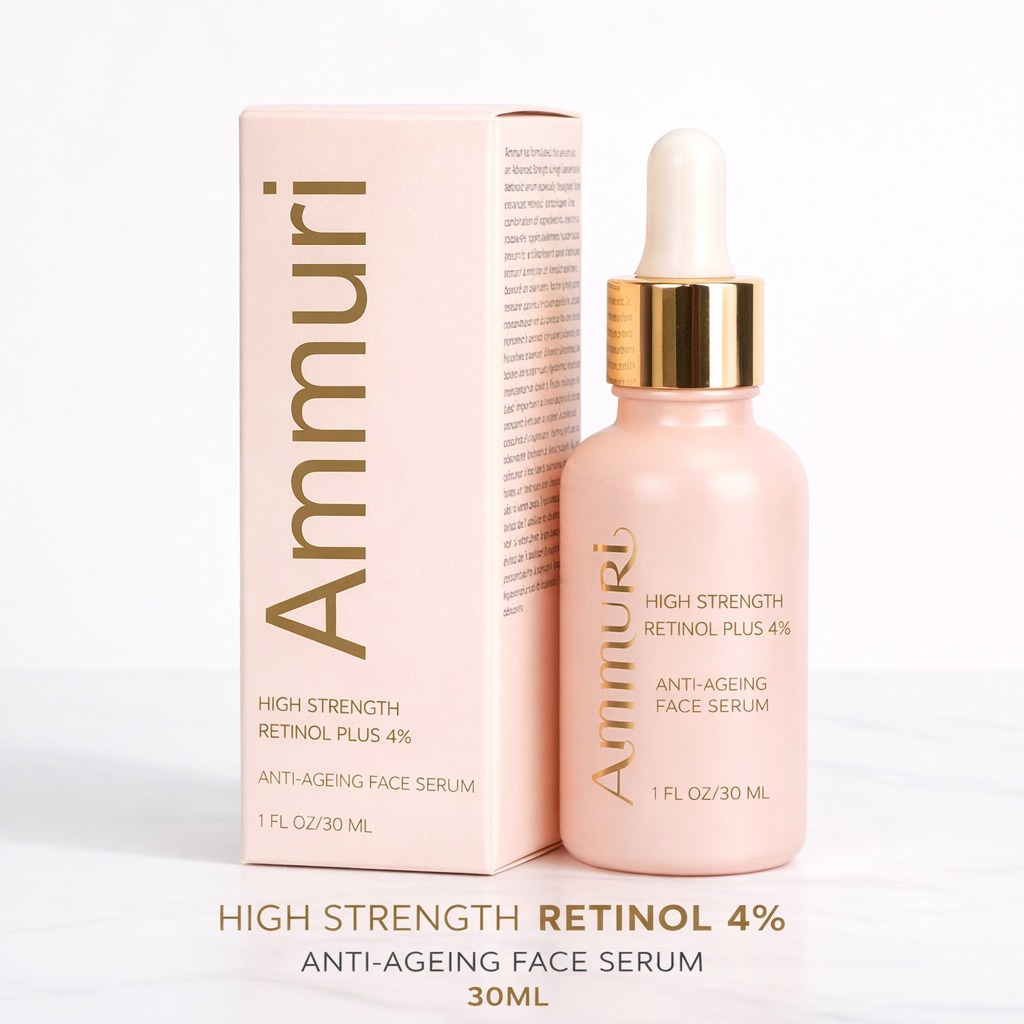 30ml high strength retinol face serum glass dropper bottle for anti-ageing and dark spot reduction — view 2
