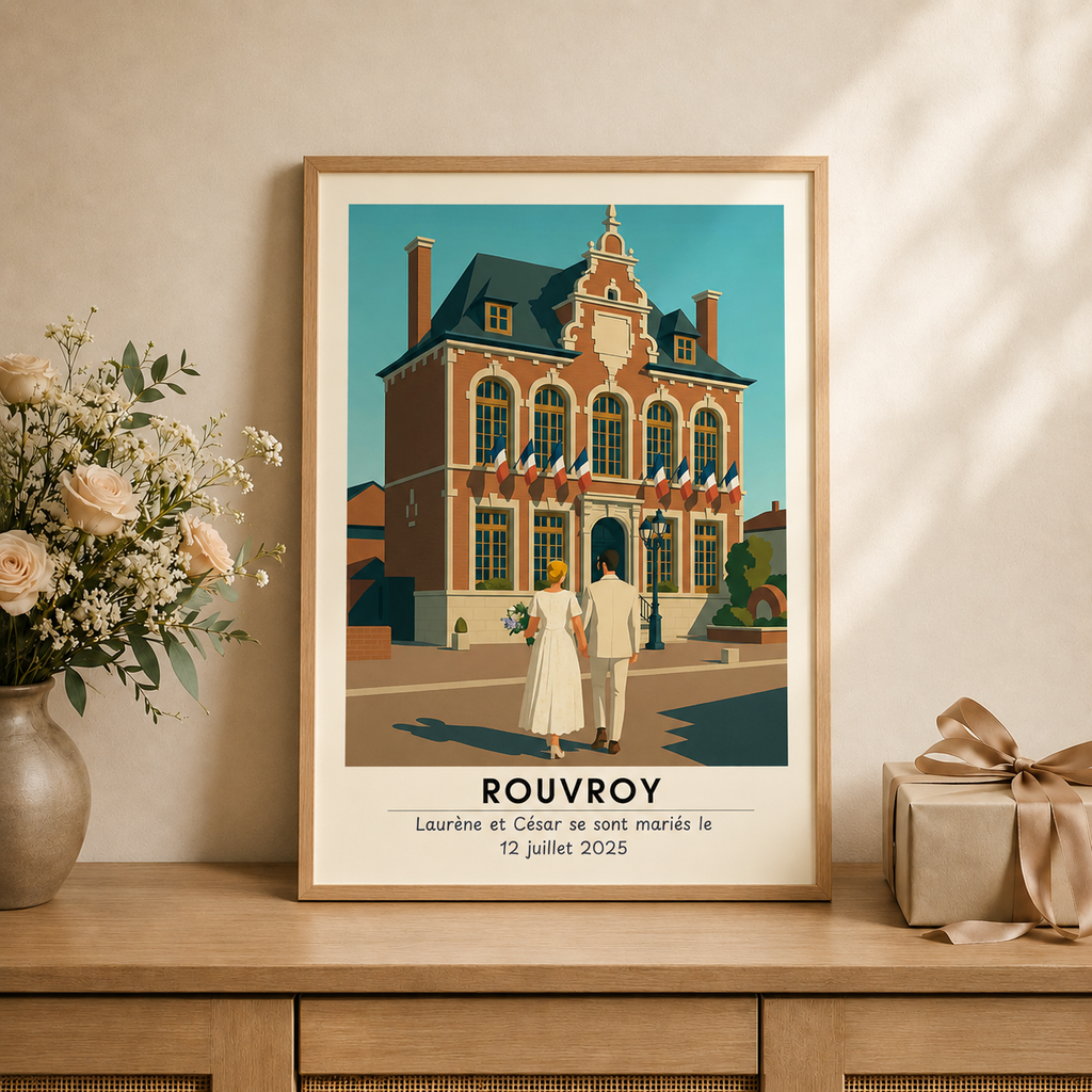 Affiche personnalisée illustrée : voyage, famille et sport-3