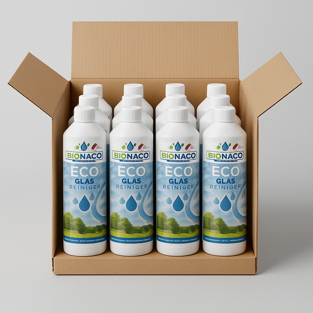 1000ml bottle of ECO glass cleaner concentrate for streak-free windows and glossy water-resistant surfaces — view 2