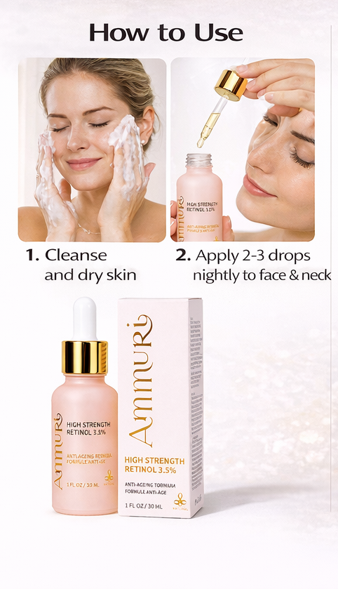 High Strength Retinol 3.5% Serum – Concentrated Formula (30ml) | Ammuri-3