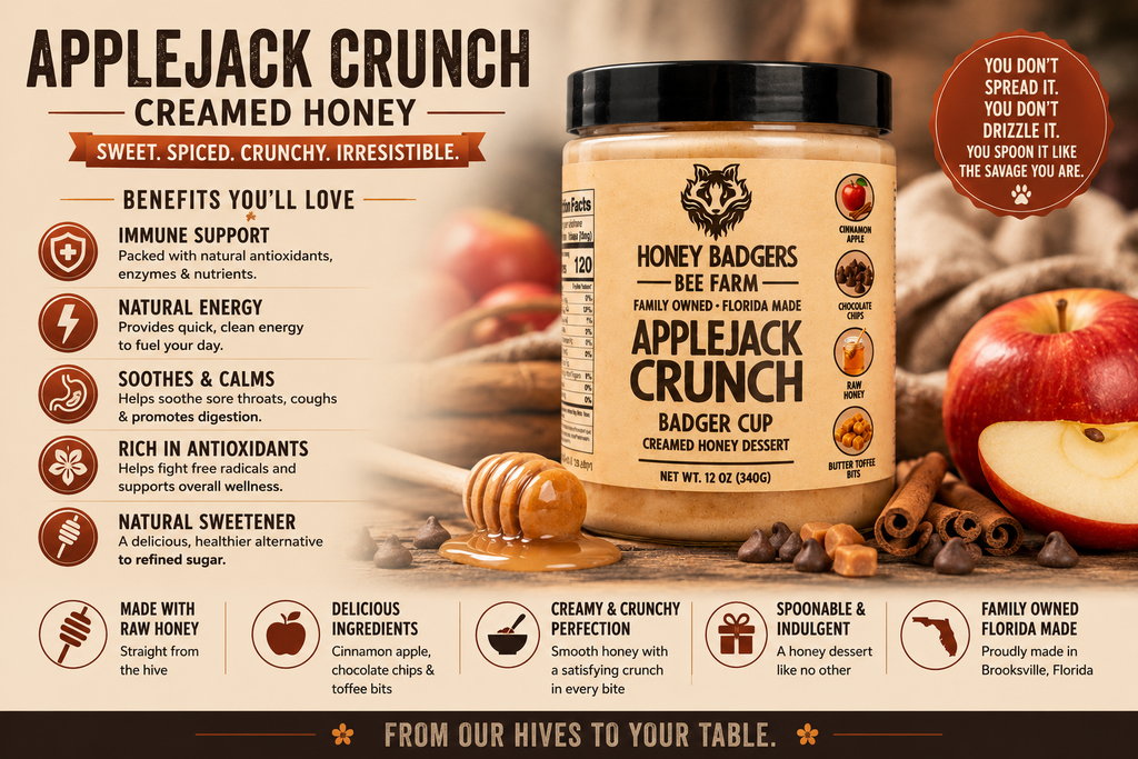 Apple Jack Crunch Creamed Honey-1
