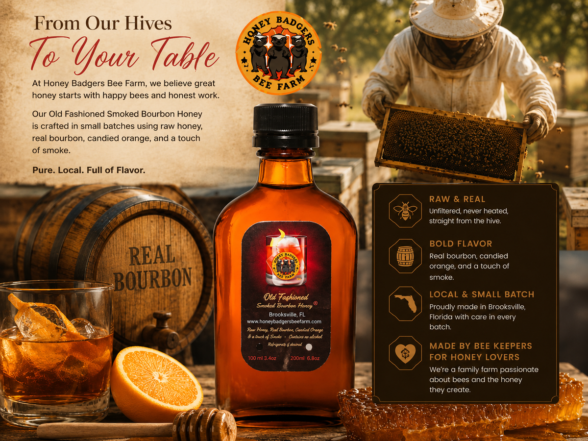 Old Fashion Smoked Bourbon Honey-3