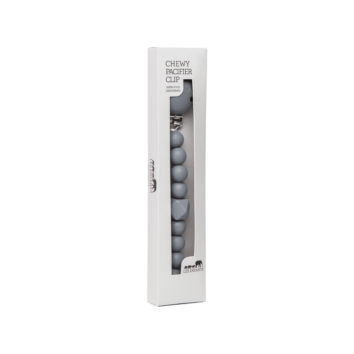 Chewy Pacifier Clip - Grey