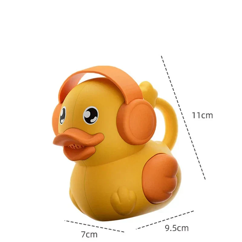14-piece colorful plastic kids sand and water beach toy set with bucket and duck mold — view 2