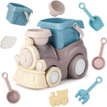 Kids beach truck and princess tea set made of vibrant high-quality plastic with sand tools