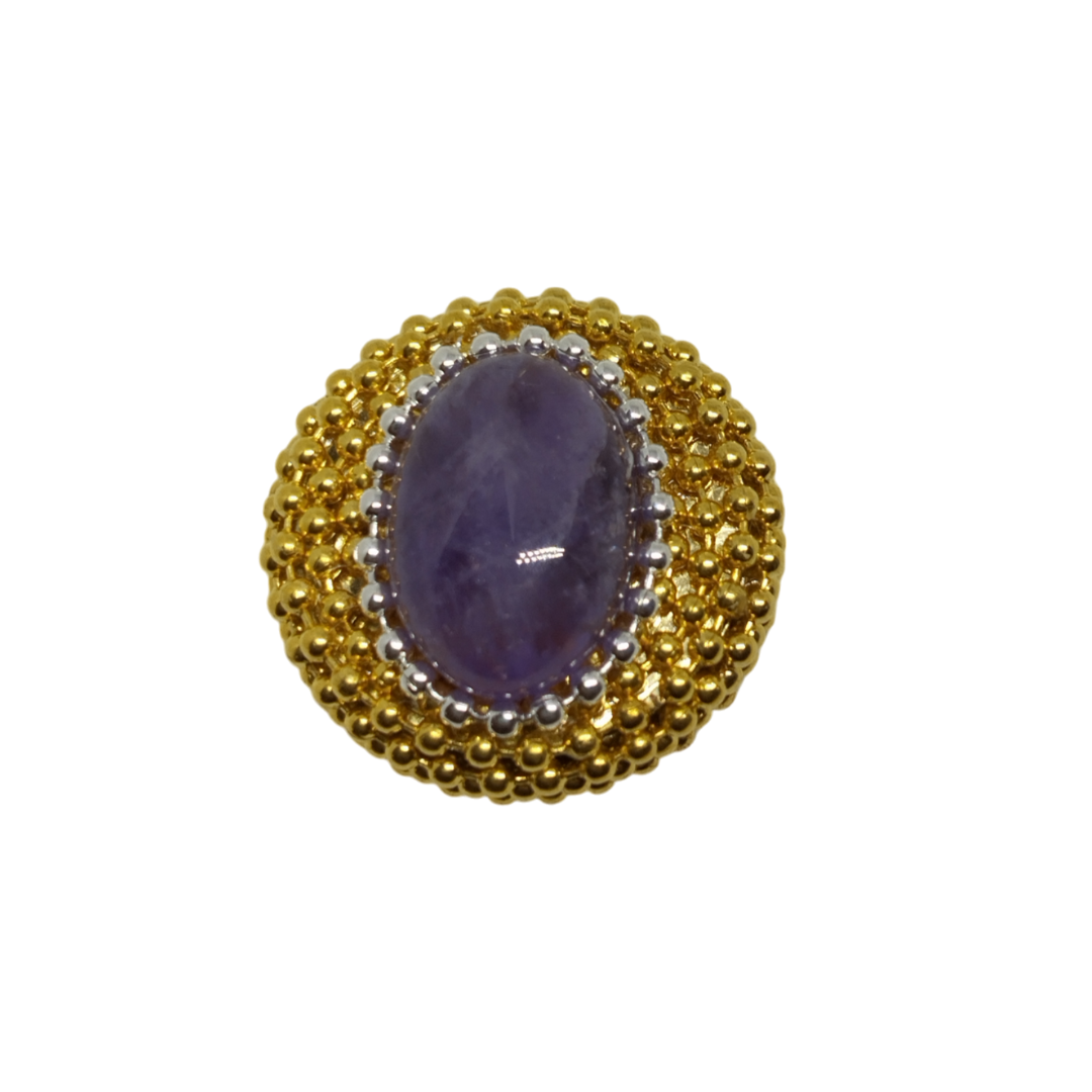 Clap Calamita Ametista Naturale Gold-0
