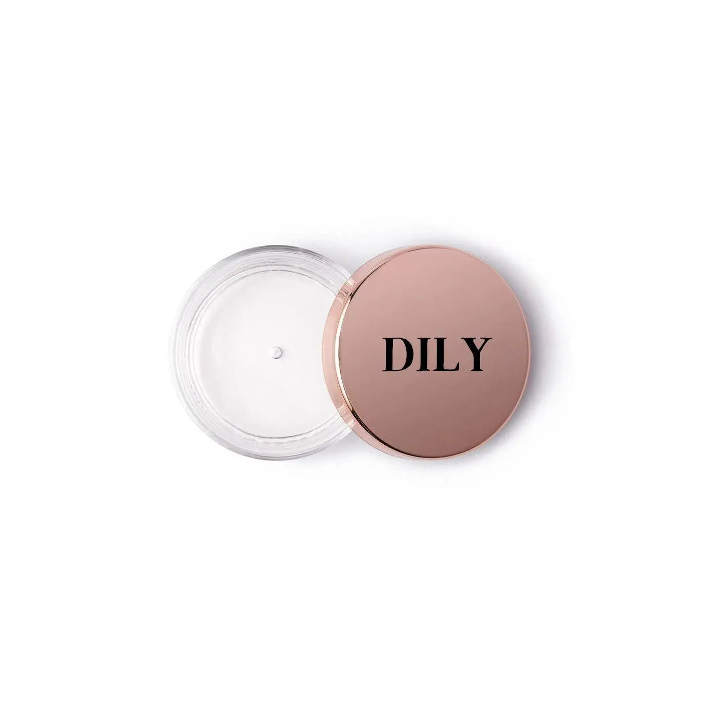 Clear brow styling gel in a sleek tube with spoolie applicator brush for