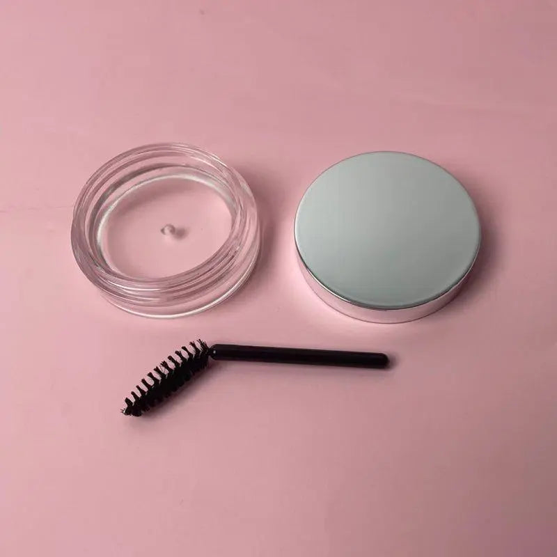 Clear brow styling gel in a sleek tube with spoolie applicator brush for — view 5