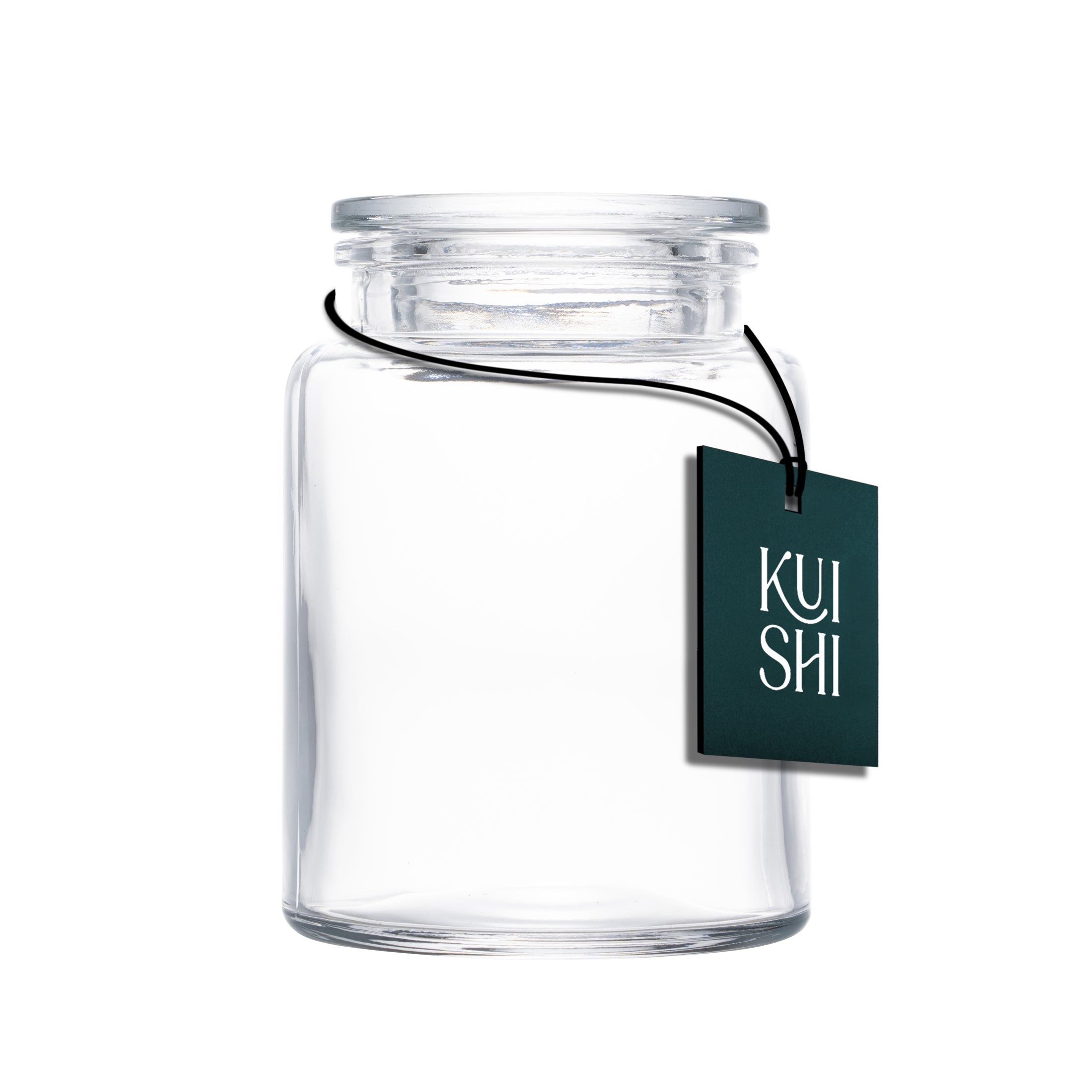 Amber glass apothecary storage jars with wide mouth for organizing bathroom essentials on a vanity — view 3