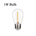 S14 shatterproof LED bulb with standard E27 base for waterproof outdoor string lighting and patios