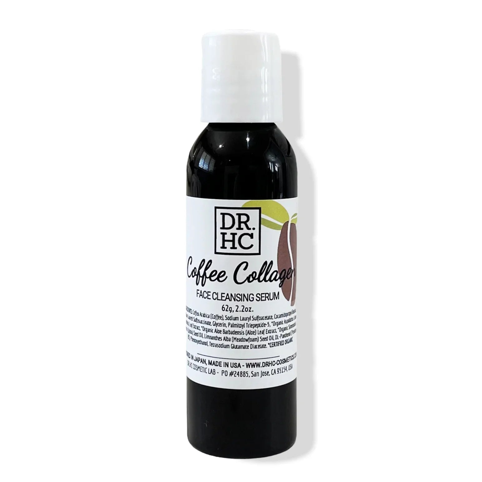 DR.HC coffee collagen face cleansing serum bottle with natural arabica coffee formula — view 2