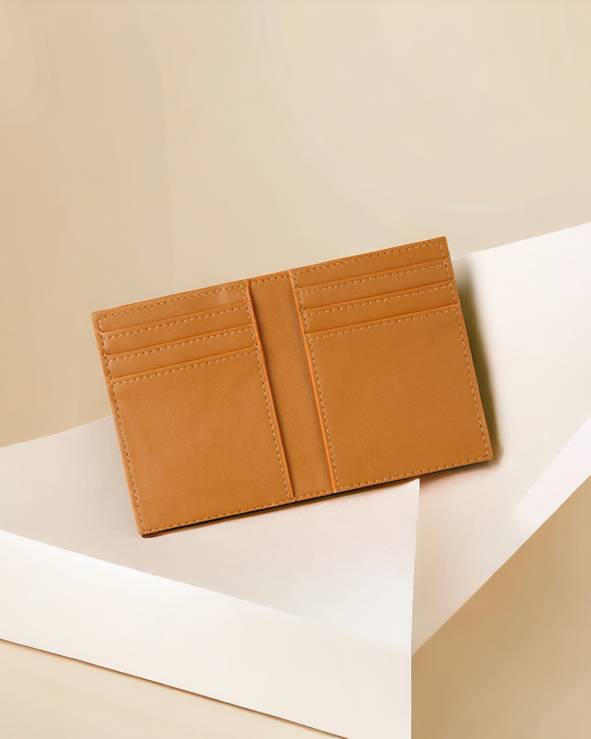 Compact Card Wallet | Cactus Leather-2