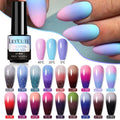 Color changing thermal gel nail polish in a 7ml bottle for UV and LED manicures