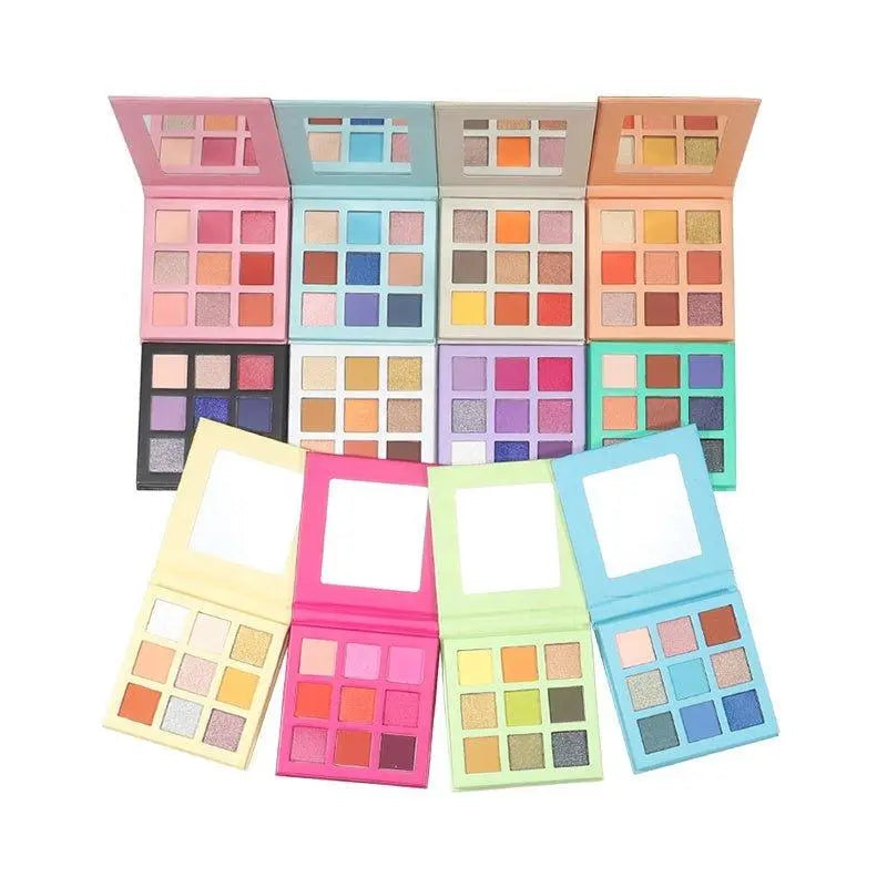 Colorful luxury vegan eyeshadow palette displaying vibrant pigmented shades for long lasting eye makeup — view 3