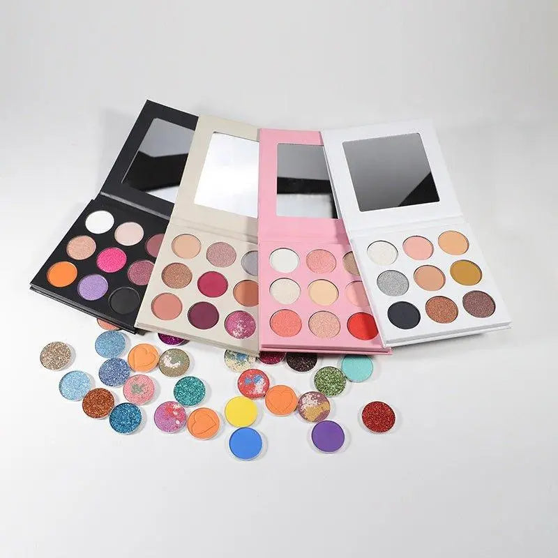Colorful luxury vegan eyeshadow palette displaying vibrant pigmented shades for long lasting eye makeup — view 5