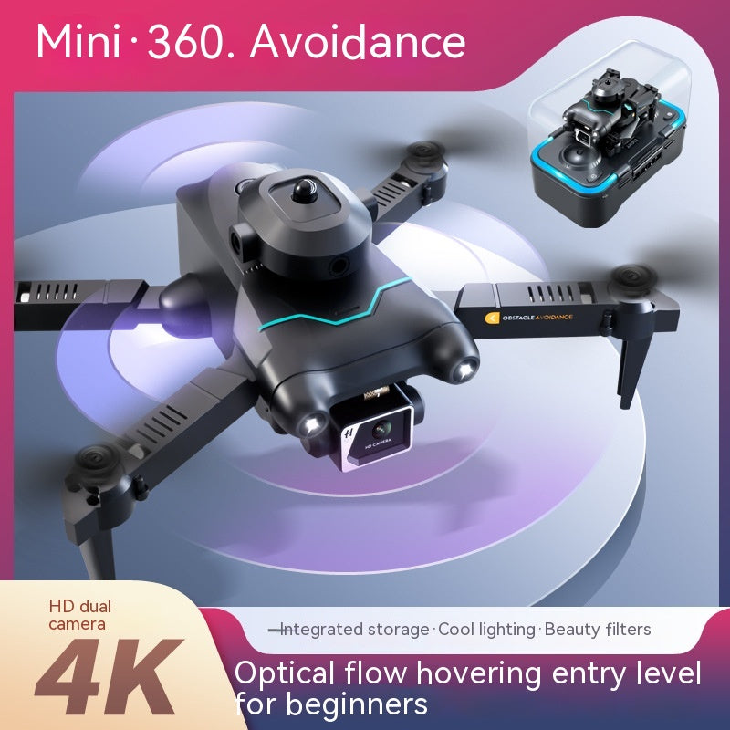 Compact mini drone in sleek plastic with HD dual camera for aerial photography and hovering. — view 2