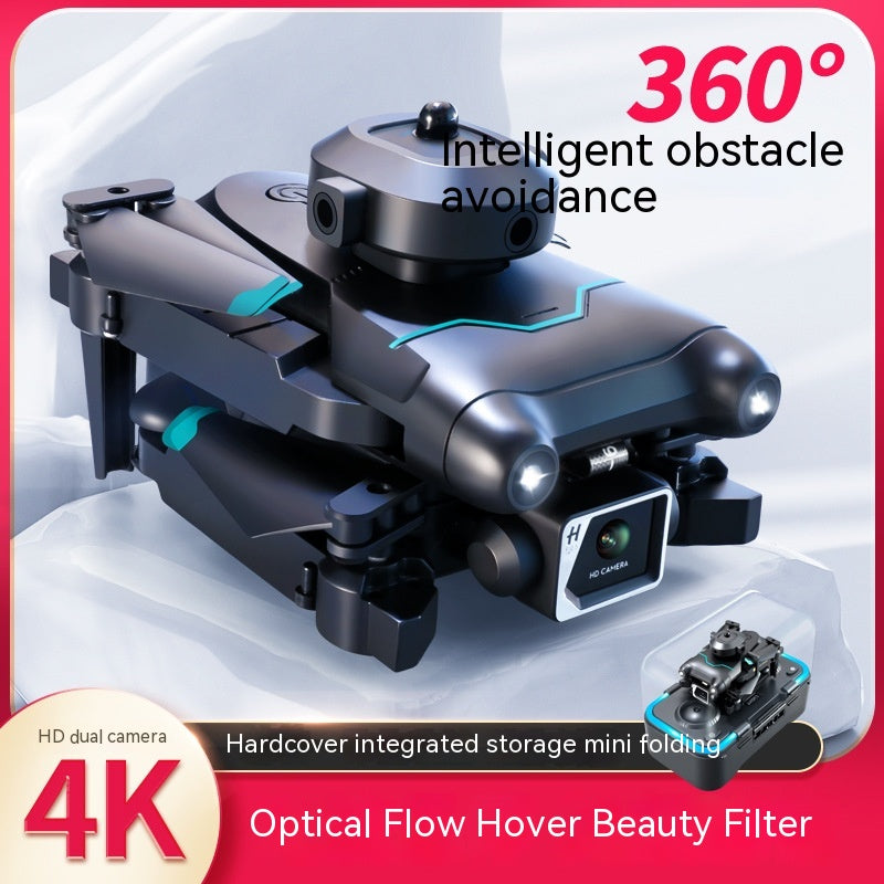Compact mini drone in sleek plastic with HD dual camera for aerial photography and hovering. — view 5