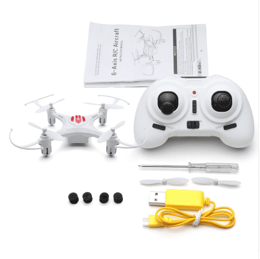 Compact mini quadcopter drone featuring a lightweight portable four axis design for outdoor flights — view 4