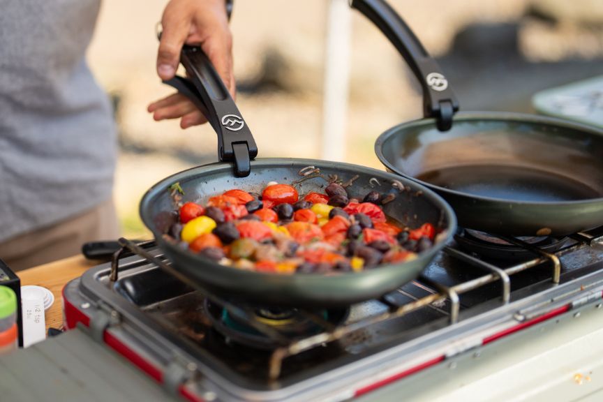 2 x 10" Everywhere Carbon Steel Pan set.-4