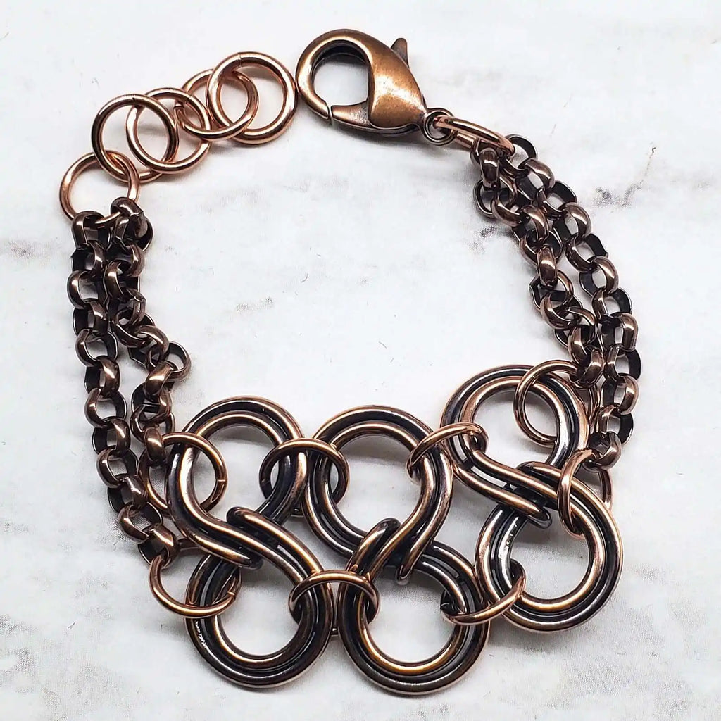 Copper Eternity Bracelet by Alexa Martha-5