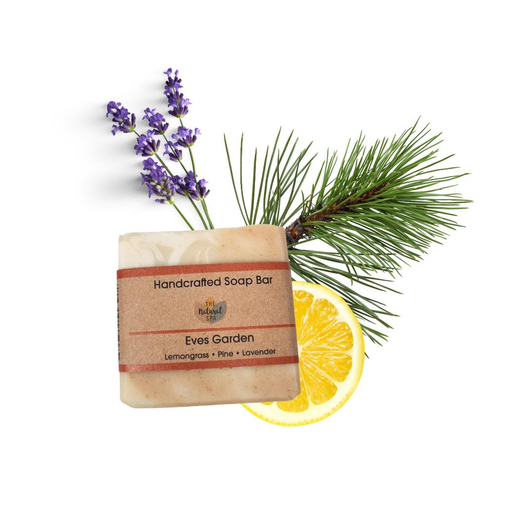 Eves Garden handcrafted cold process vegan soap bar with natural botanicals and a creamy lather — view 2