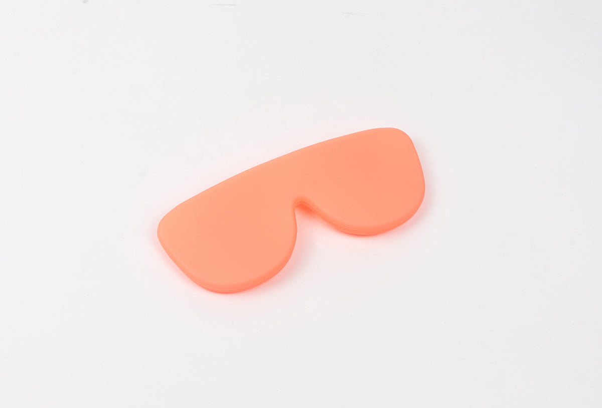 Funda de gafas de silicona flexible - Coral Neon-0