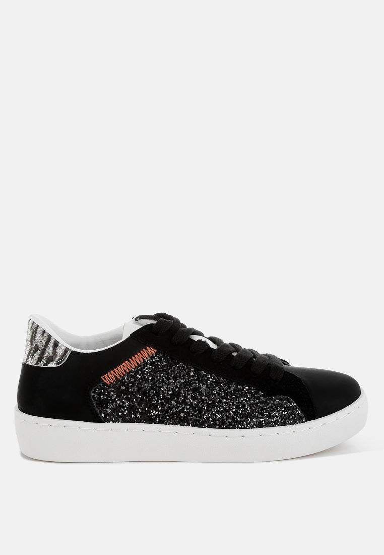 Cosmolight Glitter Faux Leather Sneakers-6
