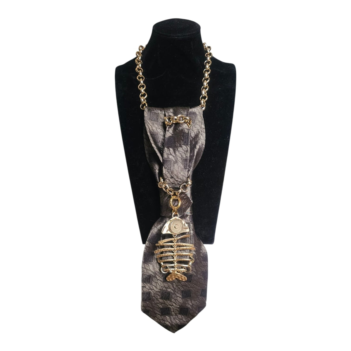 N.6 Cravatta Gioiello Mystic Fish Gold-1