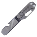 Titanium WARHERO crowbar wrench multitool with built-in bottle opener and corkscrew for everyday carry