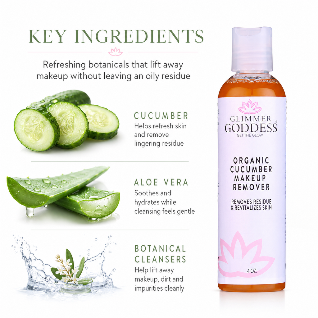 Organic Cucumber Makeup Remover – No Oily Residue-1