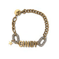 Custom engraved stainless steel and premium leather unisex bracelet with personalized square name plate