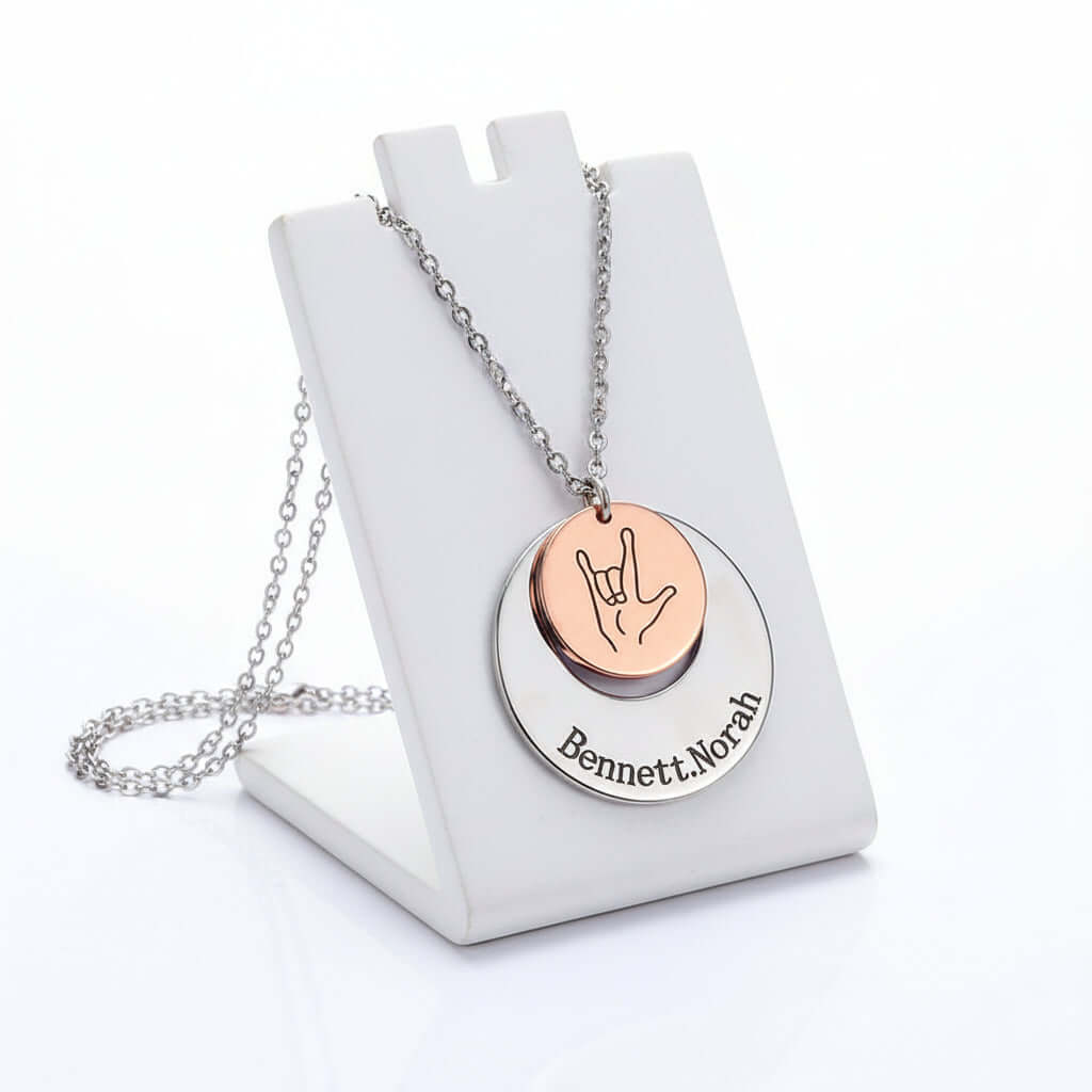 Custom photo name necklace in stainless steel featuring personalized picture pendant and adjustable chain — view 5