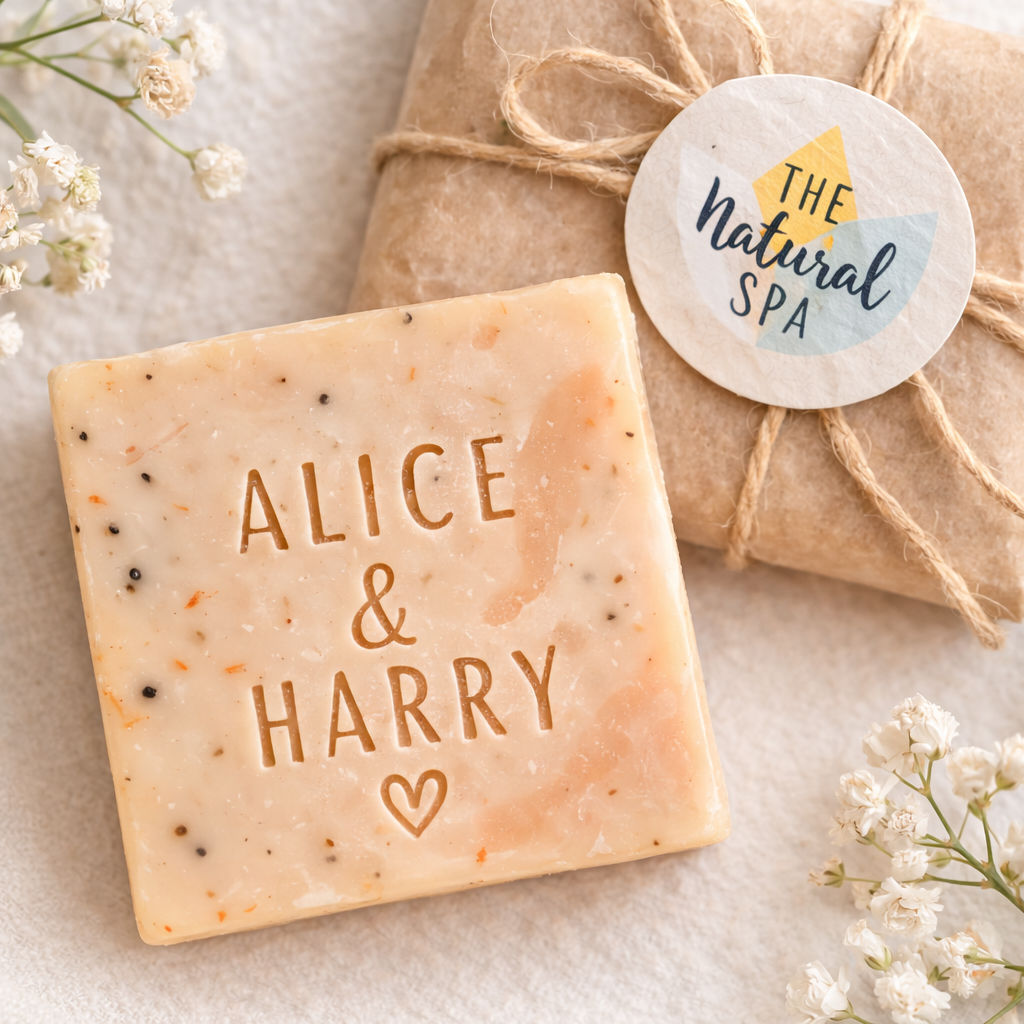 🌿 Personalised Mini Soap Wedding Favours (25 pieces)-0