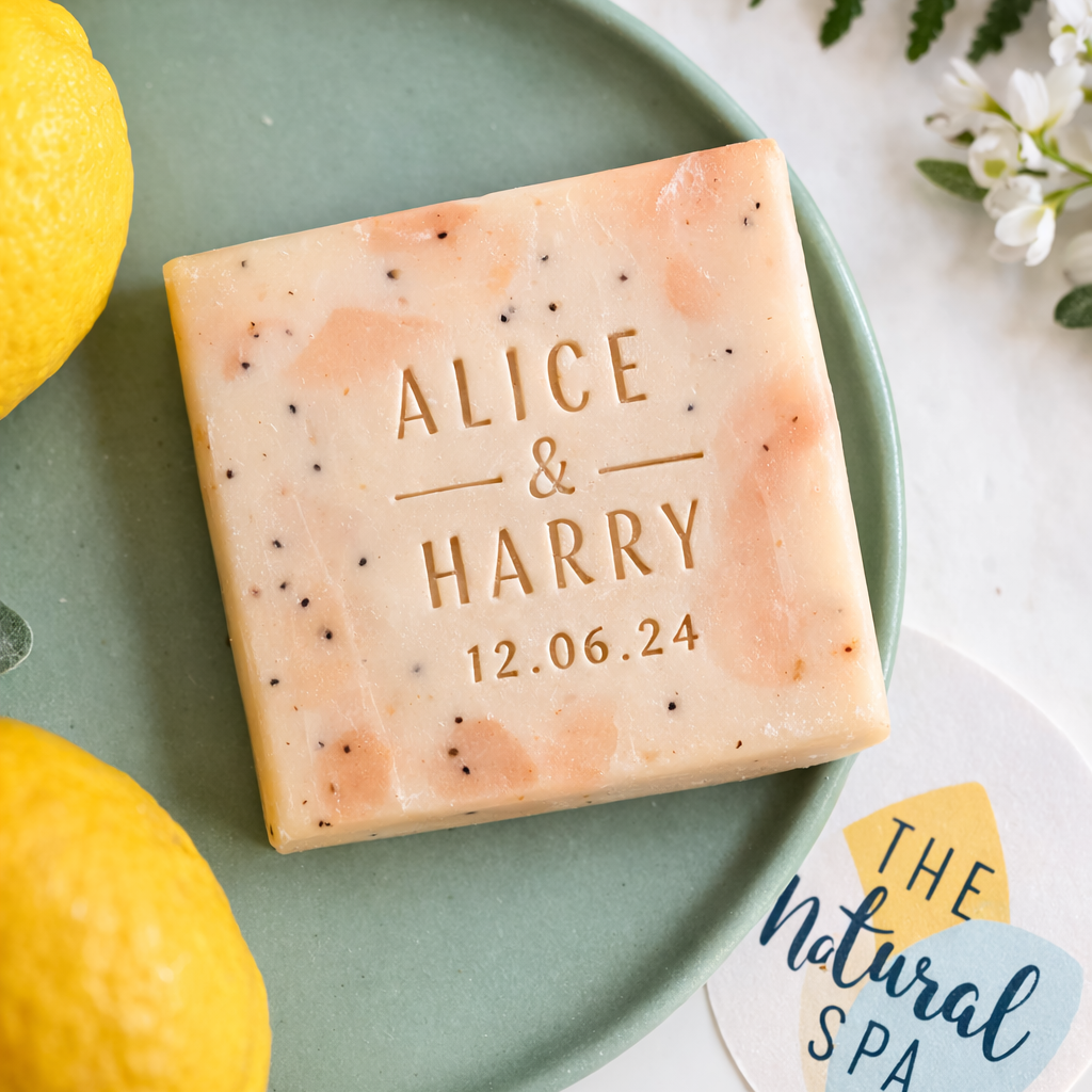 🌿 Personalised Mini Soap Wedding Favours (25 pieces)-1
