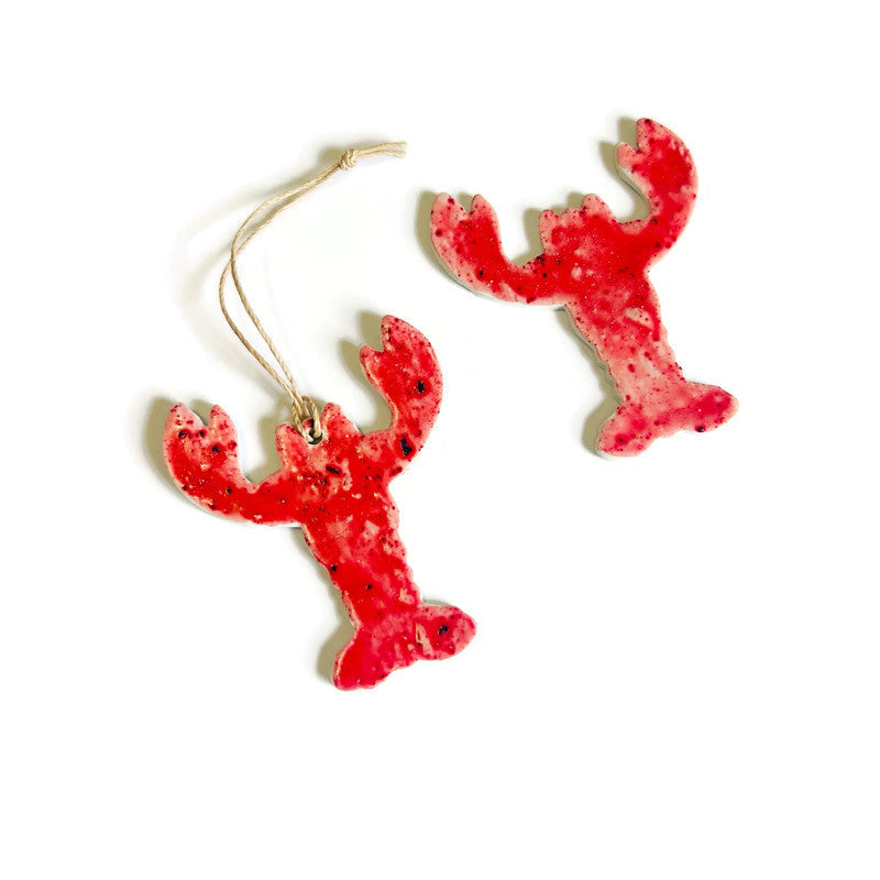 Red Lobster Ornament Handmade-1