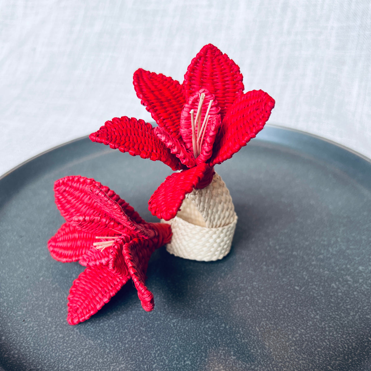 Red Hibiscus Flower Napkin Ring  – Table Decor Colombia-2