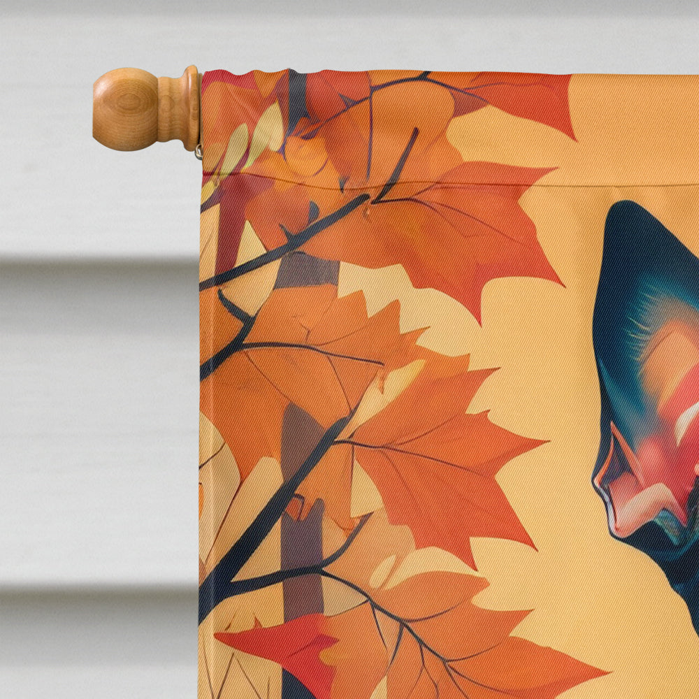 Pit Bull Terrier Fall House Flag-2