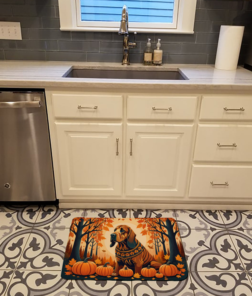 Bloodhound Fall Memory Foam Kitchen Mat-1