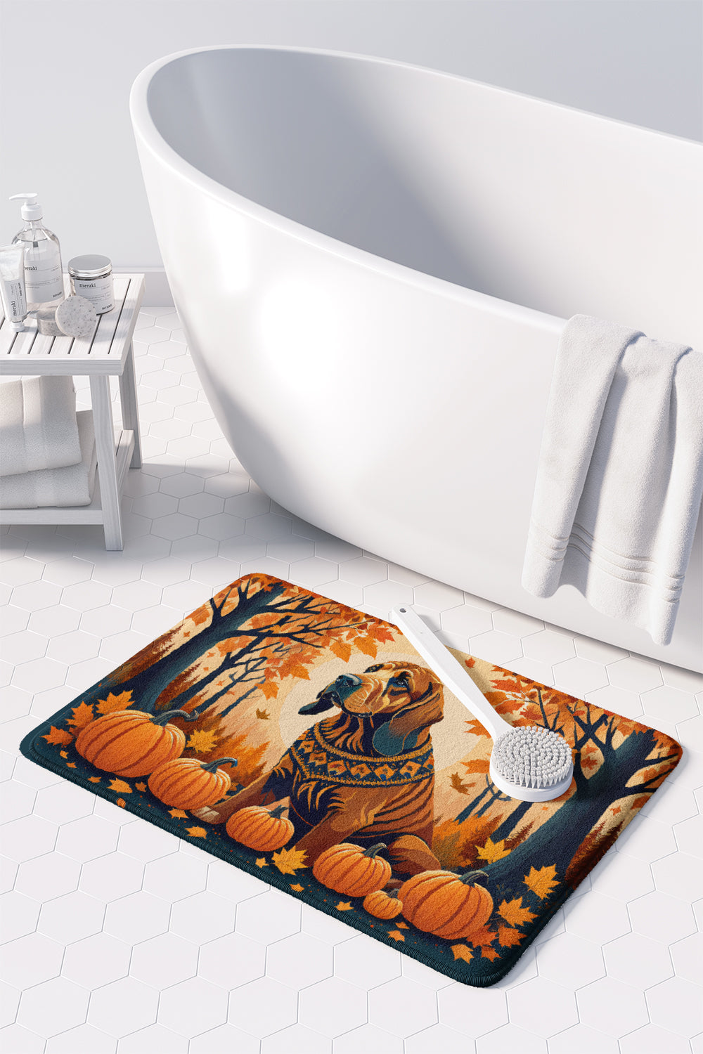 Bloodhound Fall Memory Foam Kitchen Mat-2