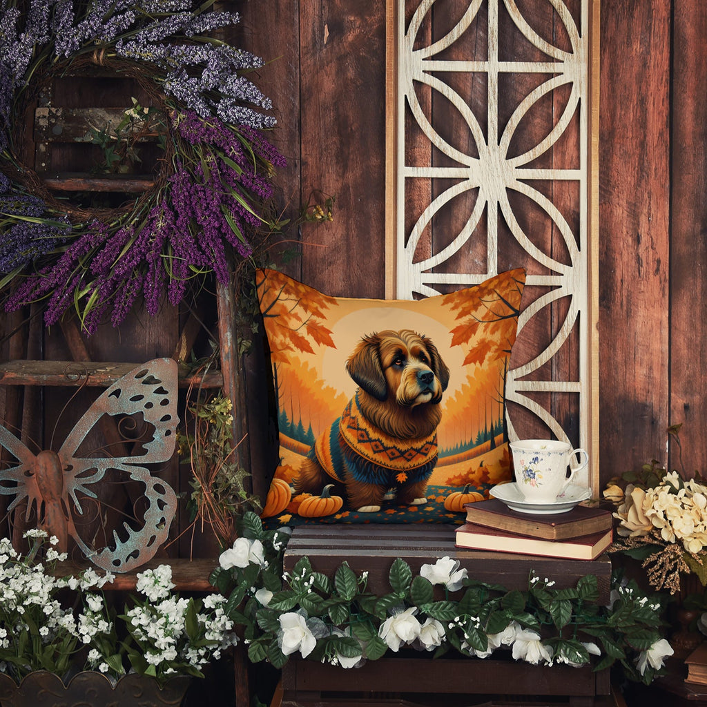 Briard Fall Throw Pillow-4