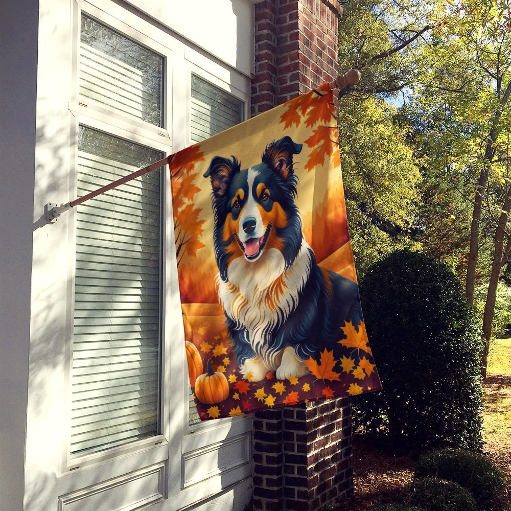 Collie Fall House Flag-1