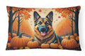German Shepherd Fall Throw Pillow-0