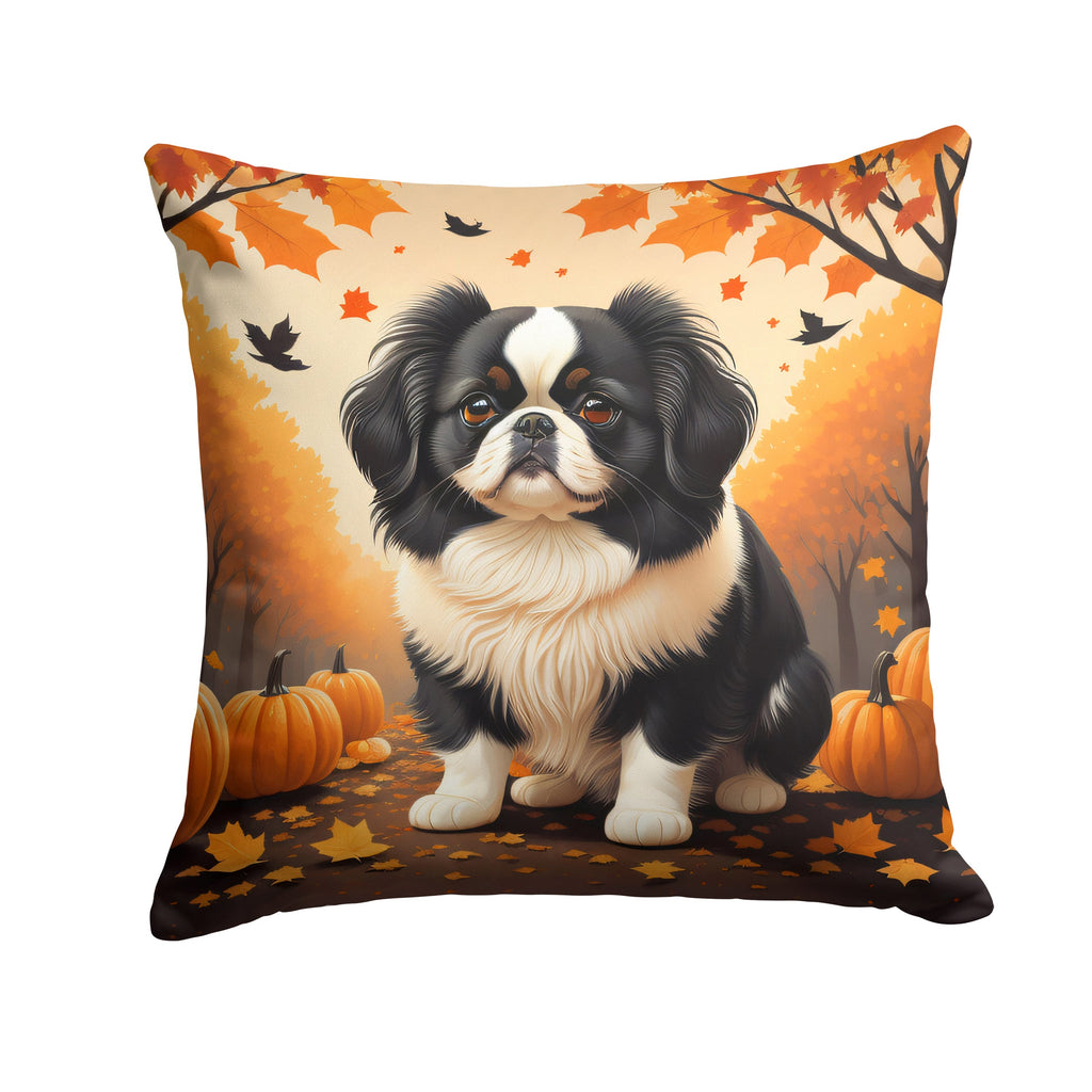 Japanese Chin Fall Throw Pillow-0