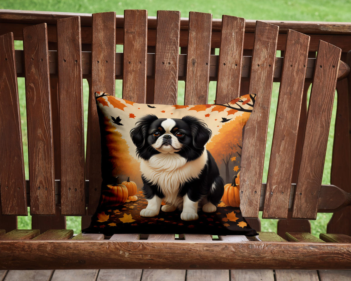 Japanese Chin Fall Throw Pillow-1
