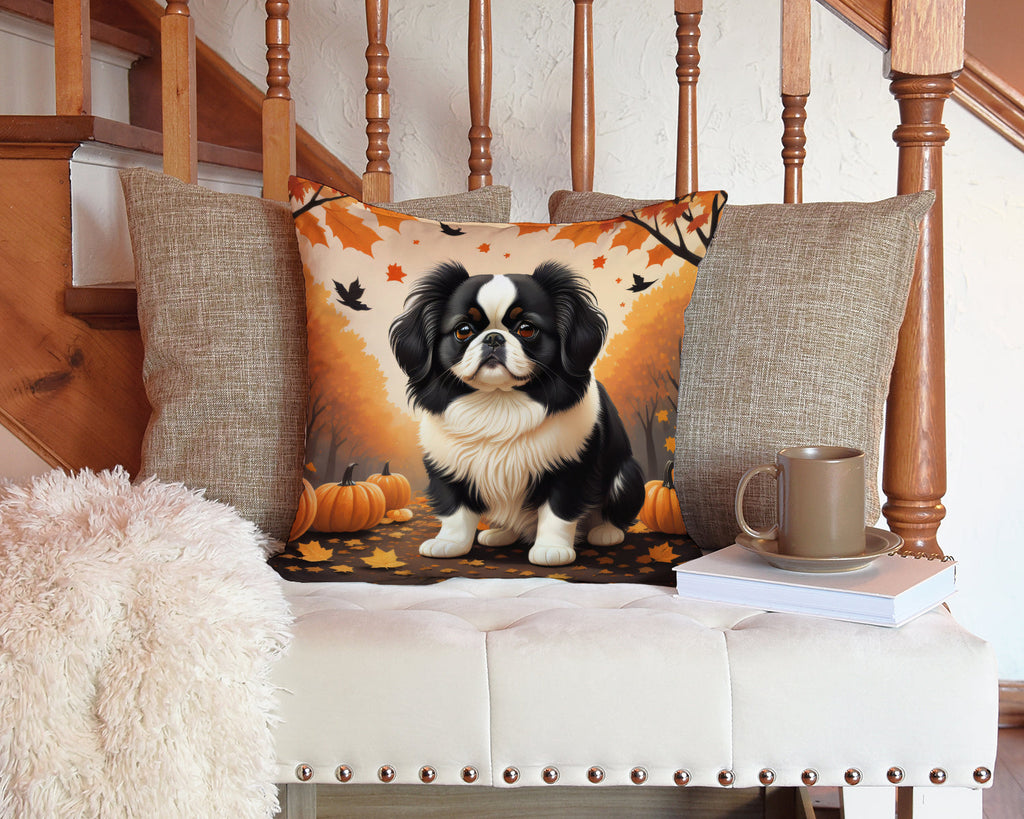 Japanese Chin Fall Throw Pillow-2